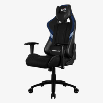 Игровое кресло aerocool aero 1 alpha black blue