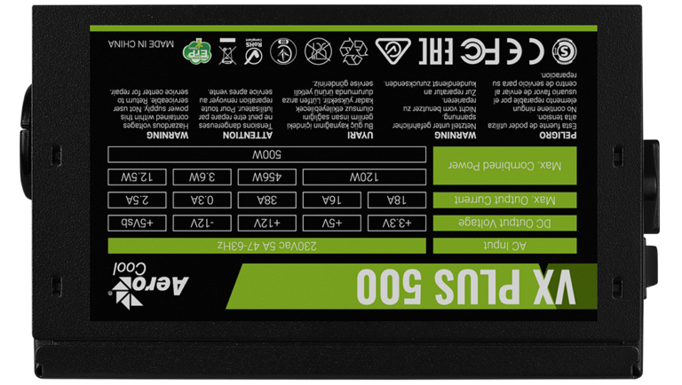 VX PLUS Stealth 500 - AeroCool