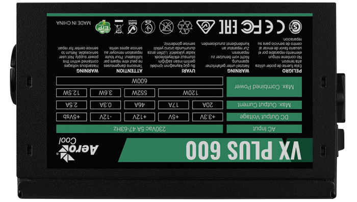 VX PLUS Stealth 600 - AeroCool