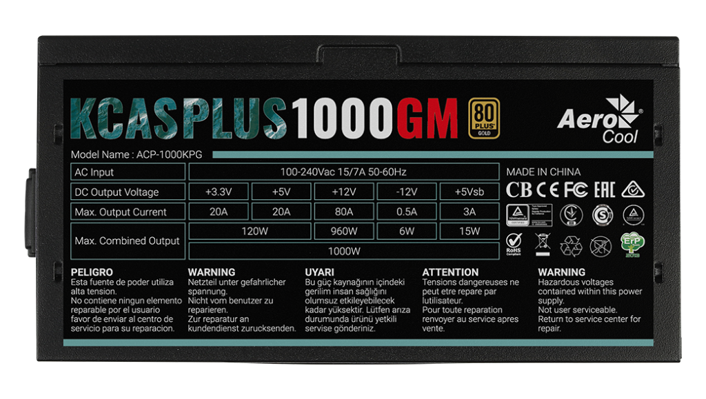 KCAS PLUS 1000GM - AeroCool