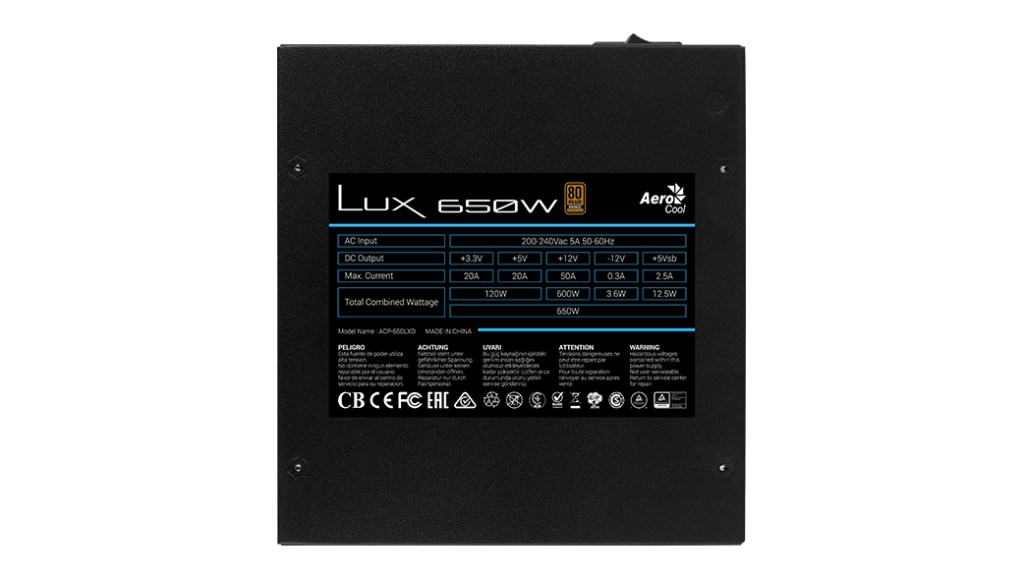 LUX 650W - AeroCool