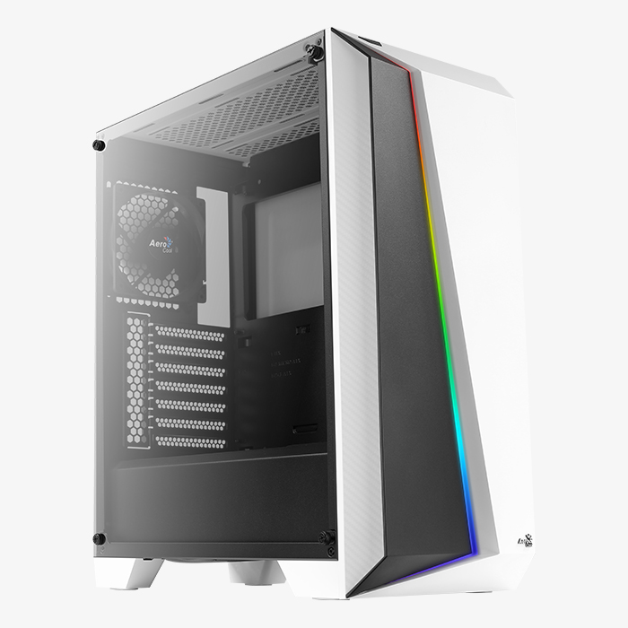 Cylon White RGB Mid Tower Computer Case