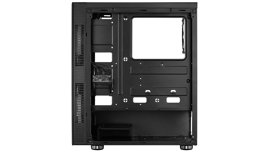 Aerocool GENESISV2BK Caja PC ATX Panel Frontal LED ARGB Ventilador ARGB  12cm Negro