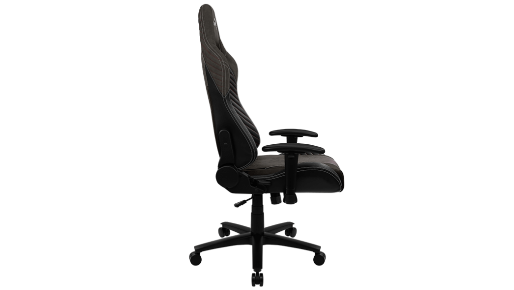nero AeroSuede traspirante sedia da gioco Aerocool BARON schienale regolabile