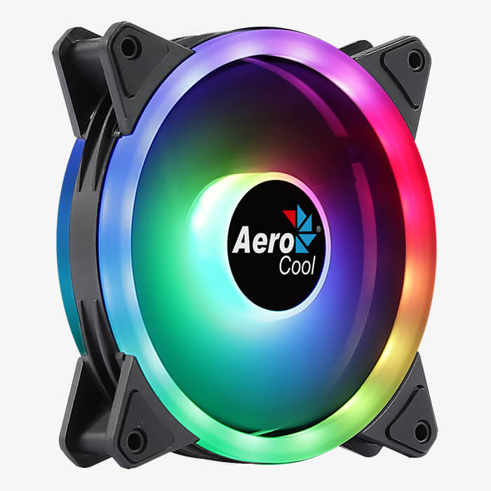 Aerocool EN51394 Ventilateur de boîtier LED 120 mm Noir 