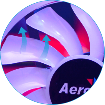 Aerocool - DUO12 Ventilador PC 12cm ARGB LED Dual Ring