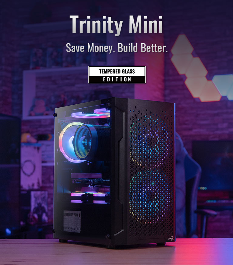 Aerocool Bolt Mini RGB USB 3.0 con Ventana Negro