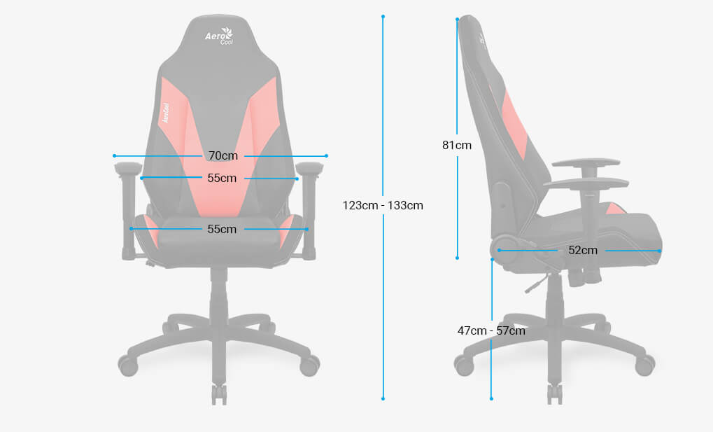 ADMIRALBR silla gamer aerocool admiral diseï½o gaming profesional negra con  detalles en rojo sistema air reposabrazos 2d cojin lumbar respaldo  ajustable 90--18